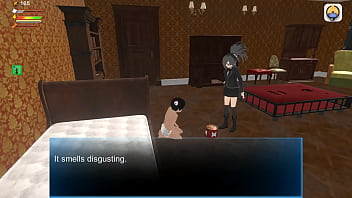 Preview 1 of Father In Low Scandal - 3D game Femdom Skullgirls sexslut