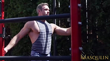 Preview 1 of Diggin Britt Nude Porn - MASQULIN Muscular Alex Mecum And Pierce Paris Raw Breed Hard
