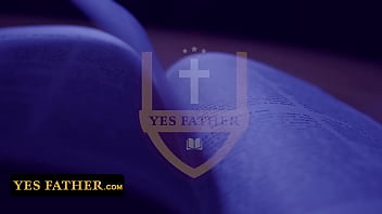 Preview 1 of Afternoon Strip - YesFather - Cute Boy Confesses His Naughty Sins And Needs To Satisfy The Priest To Get Forgiven