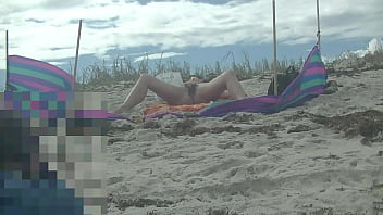 Preview 2 of Bang Bus Senha - Caribbean Nude Beach Cuckold Voyeur Vacation Day Two! Part 3 - Giving Random Old Man A Handjob!!! Free Video!