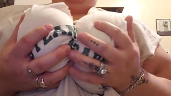 Preview 2 of Mysislove - Wife massaging huge tits