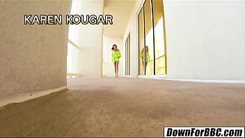 Preview 1 of Romi Rain Bath Sex - DOWN FOR BBC - Karen Kougar Strong Black Bull Pounds Old Lady