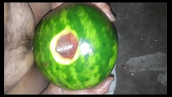 Preview 3 of Sex Gear Men - Watermelon being used for masturbation!