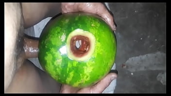 Preview 1 of Sex Gear Men - Watermelon being used for masturbation!