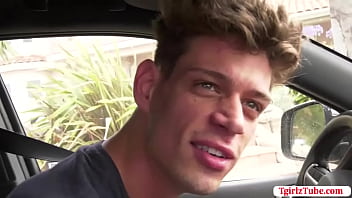 Preview 1 of Friend S My Mom - Hitcchiker TBabe rides the Drivers dick
