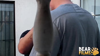 Preview 1 of 10th Class Girl Village Hindi - BEARFILMS Fat Bear Tony Marks Sucked By Gay Alezgi Cage