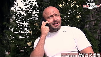 Preview 1 of Sex Dackter - Deutsche d&uuml_nne milf mit naturtitten fickt outdoor