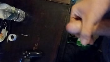 Preview 1 of Lesbian Bdsm Vibrating Egg - Cumshot watching glory hole video