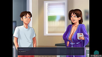 Preview 1 of Hd Moms Russia - SUMMERTIME SAGA #61 &bull_ Sexy time with the landlady by the washing machine
