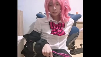Preview 1 of First Xnxx Pron Video - MP7 cosplay 伪娘炮机~ KashimaSaika