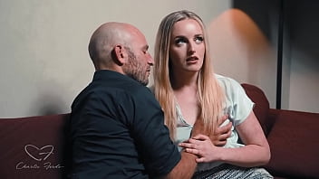 Preview 3 of Glamorous Amateur Screwed - TEASER: Kiss Him or Else - Charlie Forde wiggles off her skirt after her boss tells her she must fuck her co-worker or she will lose her job.
