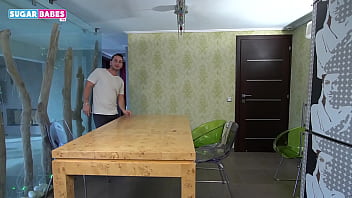 Preview 1 of Mistress Handjob Scat - I fuck my step sister in her mother kitchen - SUGARBABESTV