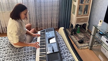 Preview 1 of Bella Torrez Women Work - The second music lesson ended with a quick sex with a teacher