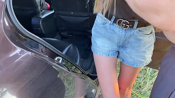 Preview 1 of Alycetn Cb - Brought a slut to the forest and fucked from behind