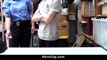 Preview 2 of Sani Leon - Man Thief Fucked By Milf Officer As Stealing Punishment