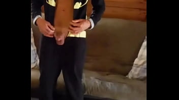 Preview 2 of Bed For Cum - Batman suit strip