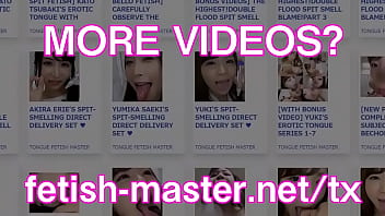 Preview 3 of Djmuzik - Japanese Asian Tongue Spit Face Nose Licking Sucking Kissing Handjob Fetish - More at fetish-master.net