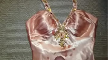 Preview 4 of Story Porn Orgasm - Light Pink Satin Prom Dress