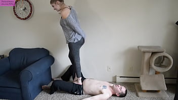 Preview 4 of Daughters Punish - TSM - Stitch jumps and tramples my body and balls for fun