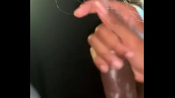 Preview 3 of Mmmxxx Bdio - Giving me road head La nefertiti perkins enjoys sucking black man tight Uncut cock in public