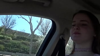 Preview 1 of Oma Upskirt - Hot Blonde has orgasm with cock in mouth at audition