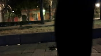 Preview 2 of Teacher Gril Xxxx - Se masturba en el parque,  un chico se acerca y le hace una chaqueta para sacar la leche