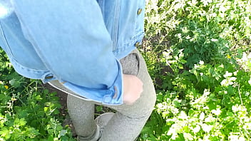 Preview 2 of Old Oman Hindi Adio Dawnlod Bf - Fast outdoor public  bareback sex with a big boobed blonde Milky Mari  ends as creampie!
