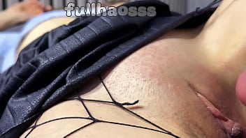 Preview 2 of Ms Cleo Cock Swallow Porn - Closeup fucking shaved Asian teen pussy and cum inside