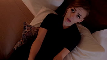 Preview 2 of Mom And Mif Xxx Porno Vodes - 18 Year old Alex Blake RELUCTANT BLOWJOB gagging gurgling squishy noise deepthroat of dirty old man Joe Jon