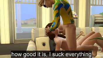Preview 3 of Old Man And Sleeping Girl - step Brother and step sister after a swim in the pool