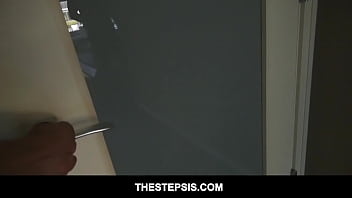 Preview 1 of Gay Trance Hunk Japan - Sexy Blonde Teen Step Sister Tiffany Watson Tricked And Blindfolded Fucked By Both Step Brothers POV