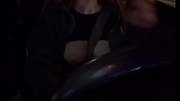 Preview 3 of Pashto In Shop - Italian Big Tits Artemisia Love Hot Solo Car Ride showing her big horny boobs