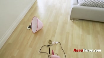 Preview 1 of Chloe Foster Squirt - Step Nana Lets Me And My Friend Inside Her