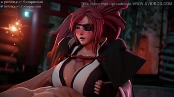 Preview 1 of Girls Doll Penis - Guilty Gear Baiken Gets Railed