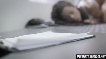 Preview 4 of Hindi Sxy Vidoes - Ebony Athlete Kira Noir Gets Tricked Into Sex By Perv Doctor Without Knowing - Full Movie On FreeTaboo.Net