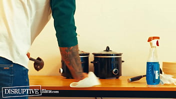 Preview 1 of School Toilet Sexxx - Hungry Homeless Man Fed Food &amp_ Dick From &#039_Good&#039_ Samaritan - DisruptiveFilms