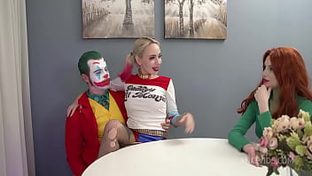 Preview 2 of Kush Phone - Joker fucked Harley Queen and Poison Ivy FLX025