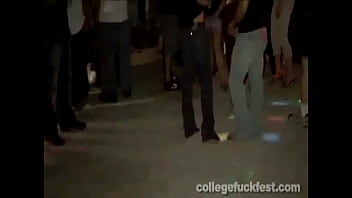 Preview 1 of Sleeping Seks - Blonde Babe Fucked by a lucky guy watching over their friends.