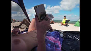 Preview 2 of New Video Hd Xxx 2018 C Indae - Exhibitionist Wife 511 - Mrs Kiss gives us her NUDE BEACH POV view of a VOYEUR JERKING OFF in front of her and several other men watching!