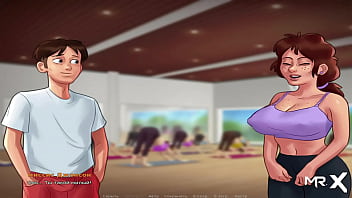 Preview 4 of Teen And Ond Gay - SummertimeSaga - Mature Woman Yoga E1 # 24