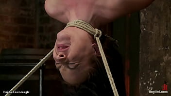 Preview 3 of Sxe Fuck Swimming Girls - Suspended slut gets neck tied to floor