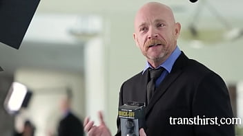 Preview 1 of Love Stic Tub - Man With A Pussy Fucks A Busty T Girl With A Strapon | Buck Angel