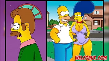 Preview 2 of Janis Hot - Wife swap between neighboors - The Simptoons