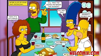Preview 3 of Janis Hot - Wife swap between neighboors - The Simptoons
