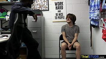 Preview 2 of Sekx Anne - BBC security guard Devin Trez questioning a teen perp