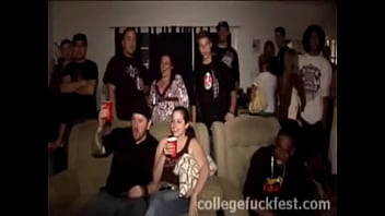 Preview 1 of Rose Monroe Gangbang - Party Frathouse Fucky Frenzy