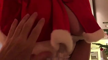 Preview 2 of Wild Two Guys - Christmas groping tits