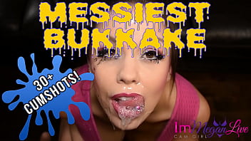 Preview 1 of Hot Sister And Brother Athom - MESSIEST BUKKAKE - Preview - ImMeganLive