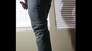 Preview 2 of Granny Slow Motion - Alan Prasad multiple thick cumshots in tight jeans butt. Desi boy butt in tight jeans. Indian guy huge load Angle 2