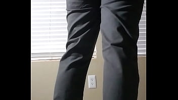 Preview 1 of Granny Slow Motion - Alan Prasad multiple thick cumshots in tight jeans butt. Desi boy butt in tight jeans. Indian guy huge load Angle 2